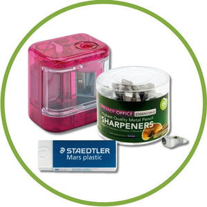 ERASERS & SHARPENERS