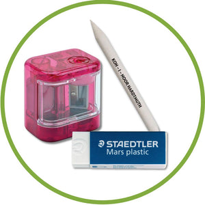 ERASERS, SHARPENERS & BLENDERS