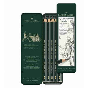 Faber Castell 9000 Jumbo Graphite Pencil 5 Set