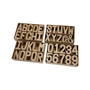 Create Craft Display Box 40 Assorted Letters & Numbers