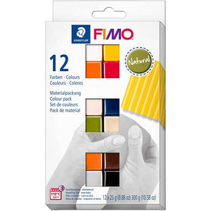 Fimo Soft Natural Colour Pack 12x25g 300g