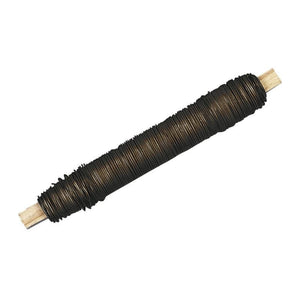 Florist's wire, tab-bag 1 pce., dark brown, 0,65 mm
