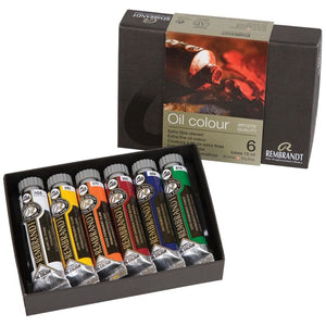 Rembrandt Oil Colour Paint Starter 6x15ml Tubes Set
