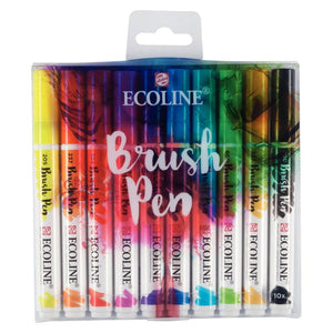 Ecoline Brush Pen Assorted Colours 10 Pack