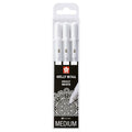 Sakura Unique Set Of 3 Gelly Rolls Real White