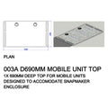 SG Makerspace Mobile Unit Deep Top 690mm