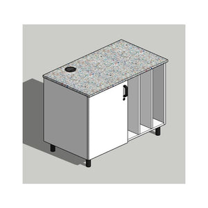 SG Makerspace Fixed Unit H730 x w1020mm - Vertical Dividers