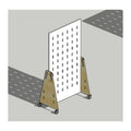 SG Makerspace Pegboard H1962 x W984mm Free Standing Mobile