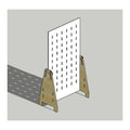 SG Makerspace Pegboard H1962 x W984mm Free Standing Fixed