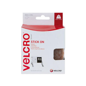 Velcro Stick on Tape Black 20mm x 5m