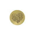 Manuscript Wax Seal Ornate Heart 25mm