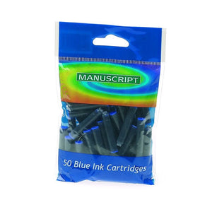 Manuscript Ink Cartridges Blue 50 Pack