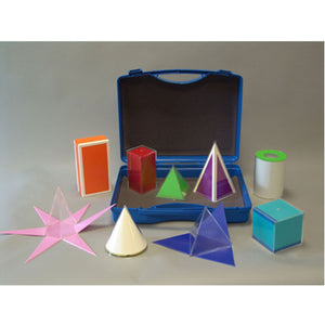 9 piece set of models with nets in suitcase