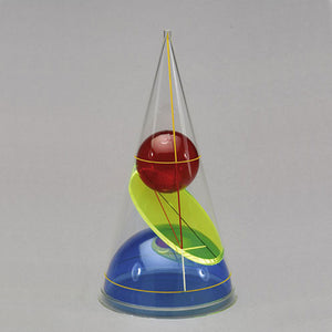 Cone w Ellipse & 2 spheres