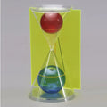 Double cone with spheres