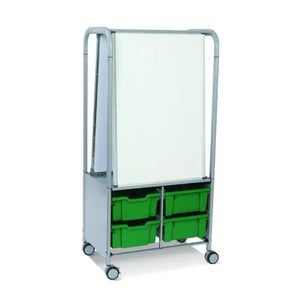 Gratnell Makerhub Cart w 2 Whiteboards & Trays