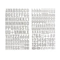 Lower Case Alphabet Stickers Silver