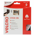Velcro stick on tape White 20mm x 5m Pack Only