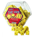 Soft Foam Dot Dice Tub of 200