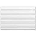 Music Stave Whiteboard Enamel Steel Backed 6x4ft (1800x1200mm)