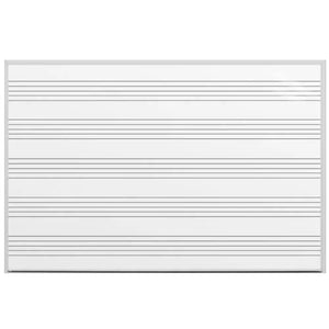 Music Stave Whiteboard Enamel Steel Backed 6x4ft (1800x1200mm)
