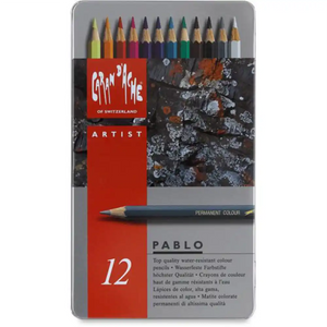Caran d'Ache Pablo Artists Colour Pencils 12 Set