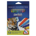 Swash Colour Markers Fine Tip 12 Pack