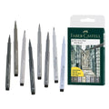 Faber Castell Pitt Artist Brush Pens Greys 8 Pack