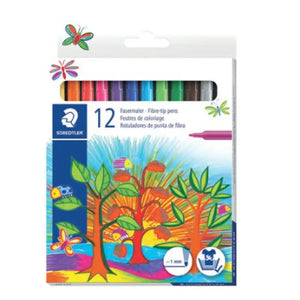 Staedtler Norris Fibre Tip Pen Fine 12 Pack