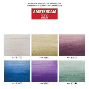 Amsterdam Standard Series Acrylic Paint Pearl 6x20ml Set