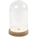 Bell Jar on Wooden Stand 18 x 11cm