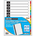 Tiger A4 Extra Wide Jan - Dec Subject Dividers