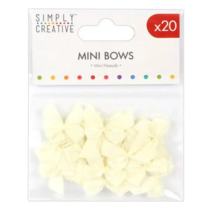 Simply Creative Mini Bows Ivory