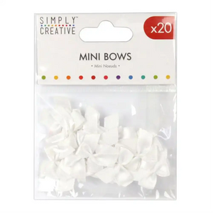Simply Creative Mini Bows White