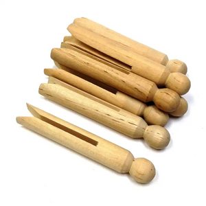 Natural Dolly Pegs 9.5cm - Promo