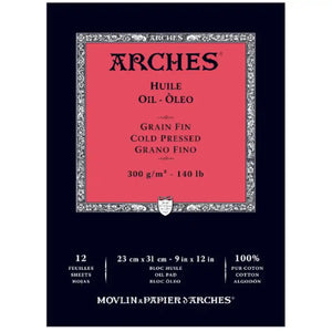 Arches Oil Pad 300gsm 9x12inch (31 x 23cm)