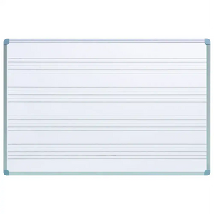 Music Stave Whiteboard Lacquered Steel 4x3ft (1200x900)