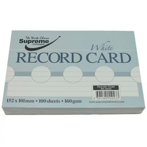 Supreme Record Card 6x4inch White