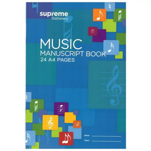 Supreme Manuscript Music Copy A4 100gsm 24pg
