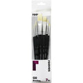 Reeves Oil Brush Set Long Handle 7 Pack