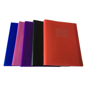 Supreme 20 Pocket Display Book A4 Assorted Colours
