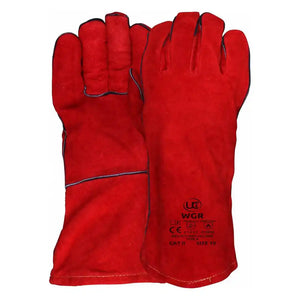 Welders Gauntlets Red Gloves