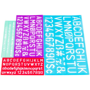 Jakar Lettering Stencil 4 Pack