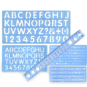 Isomars Lettering Stencil 5 Pack