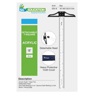 SG Acrylic Detachable T Square A3 45cm