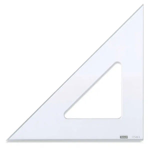 Hellerman Clear Rino Set Square 45 degree 26cm