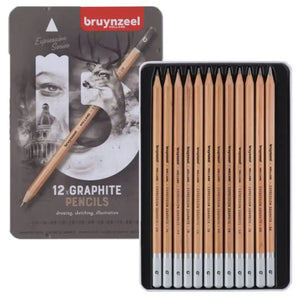 Bruynzeel Expression Graphite Pencils Tin 12