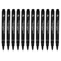 UniPin Fineliners Black 12 Pack
