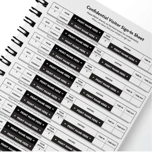 Ogham GDPR Visitors Sign-In Book 210x297mm