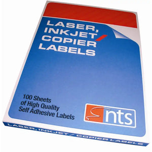 NTS Laser Inkjet Copier Labels 63.5x38.15mm 21 labels p/sheet - Box (100)